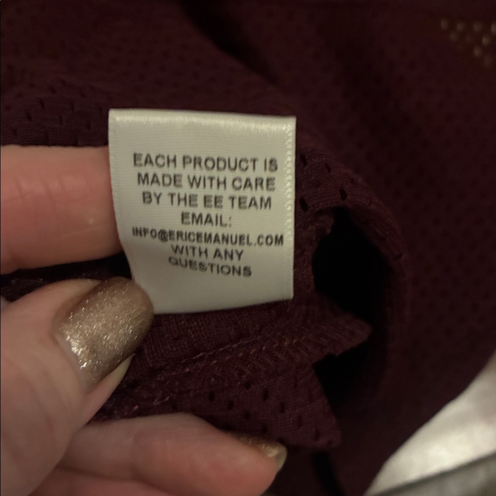 Eric Emanuel Maroon Athletic Shorts - Picture 5 of 5